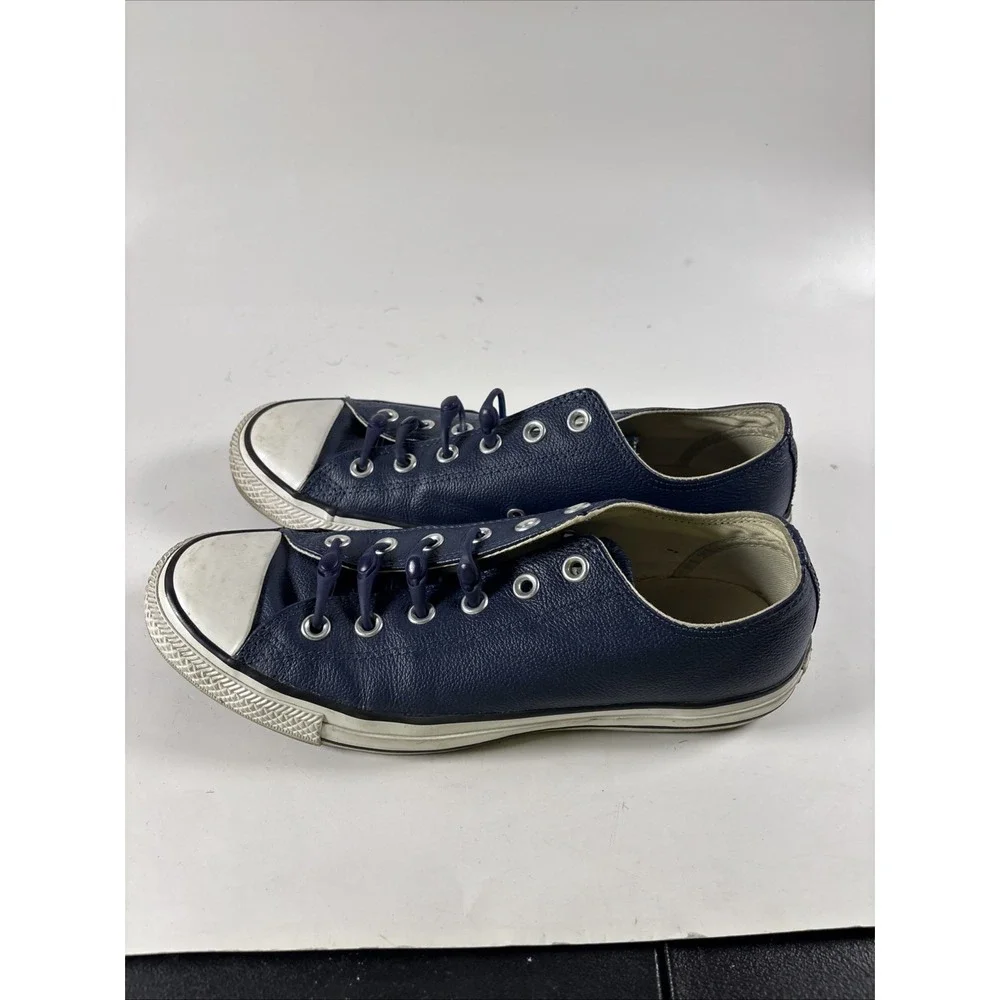 Converse Men's Size 7.5 Sneakers Casual Lace Up Shoes Classic Low Top Navy - Picture 7 of 9